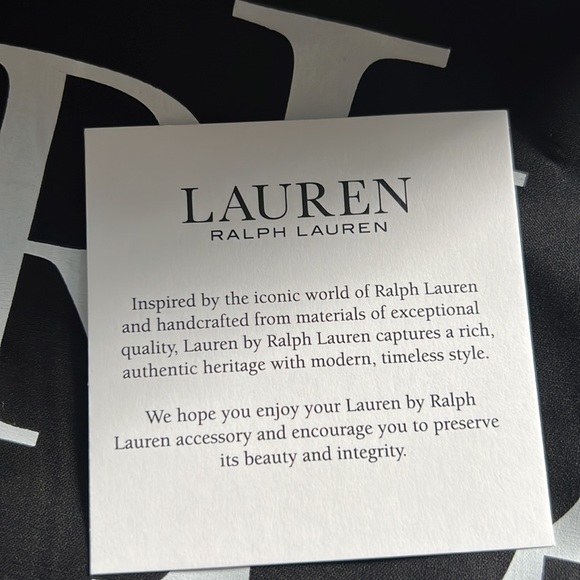 Lauren Ralph Lauren Tyler Croc Embossed Leather Tote Bag - Picture 12 of 15